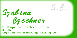 szabina czechner business card